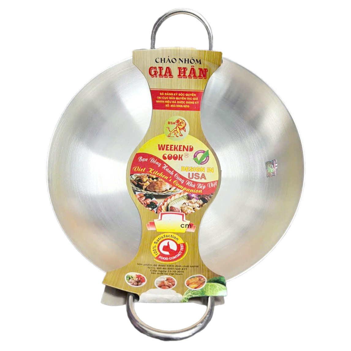 Chảo bầu nhôm Gia Hân 40cm