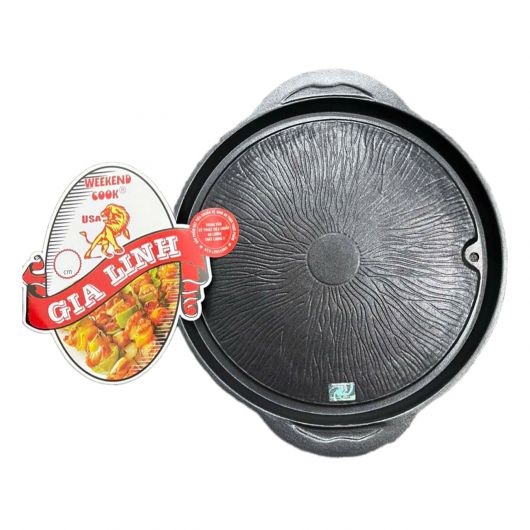 Vỉ nướng chống dính tròn tia sét 33cm