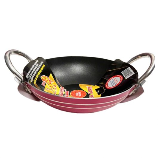 Chảo bầu cạn 2 quai tròn trơn 24cm