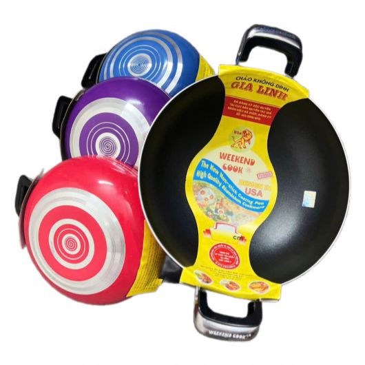 Chảo bầu sâu 2 quai inox phích 26cm
